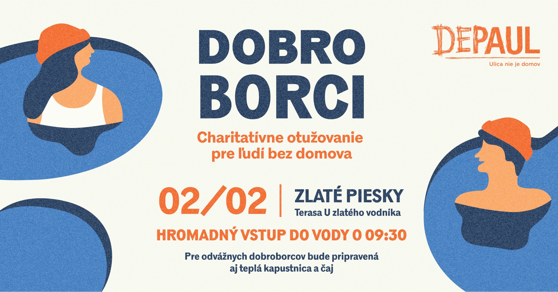 DOBROBORCI - charitatívne otužovanie pre ľudí bez domova