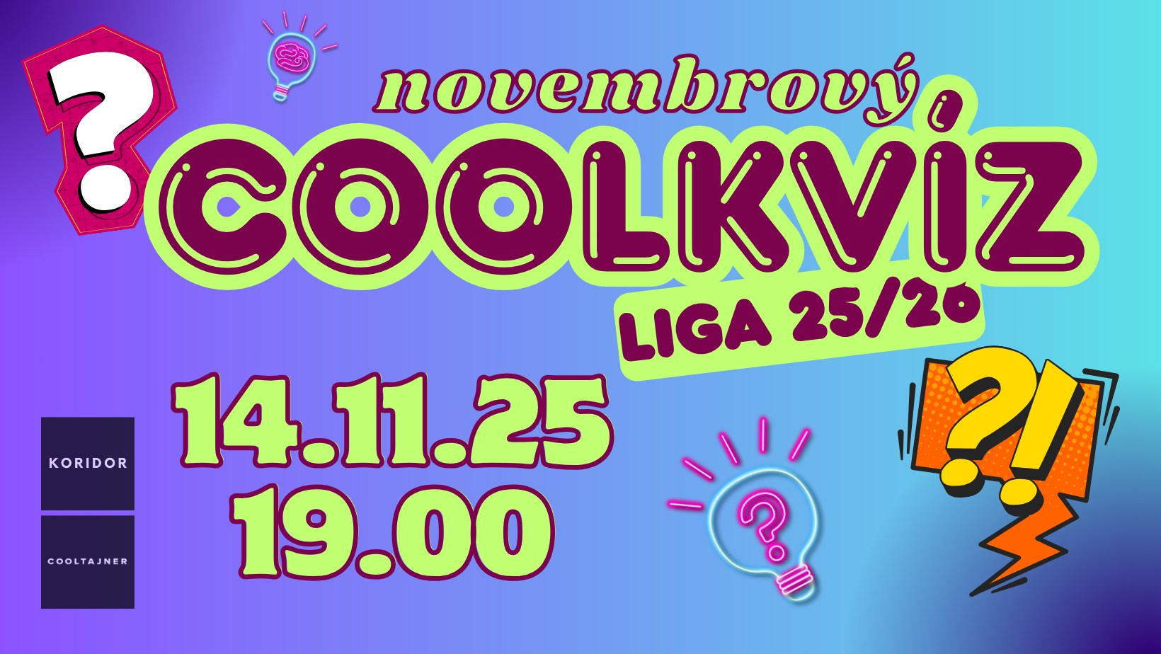 Coolkvíz: 3. novembrové kolečko