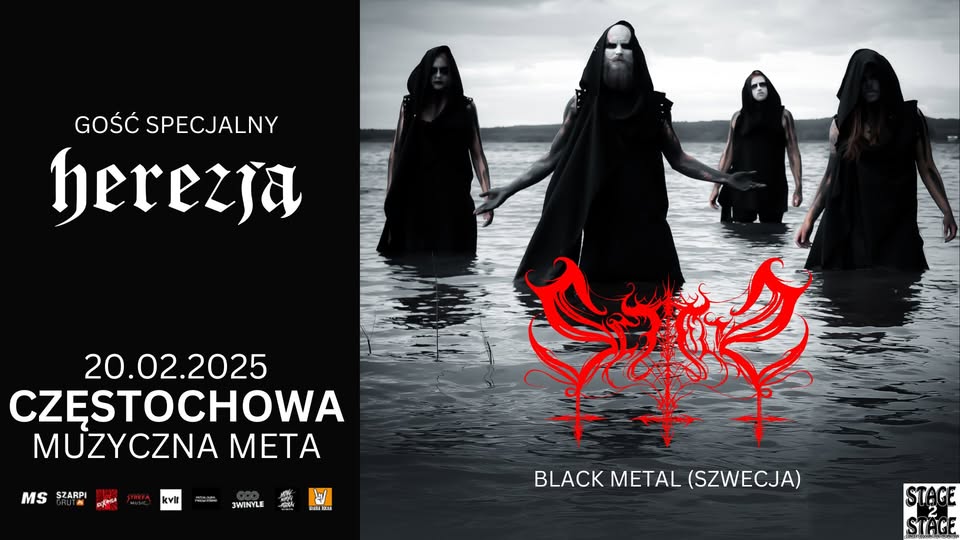 SCITALIS (black metal I Szwecja) + HEREZJA (PL) / 20.02.25, Częstochowa