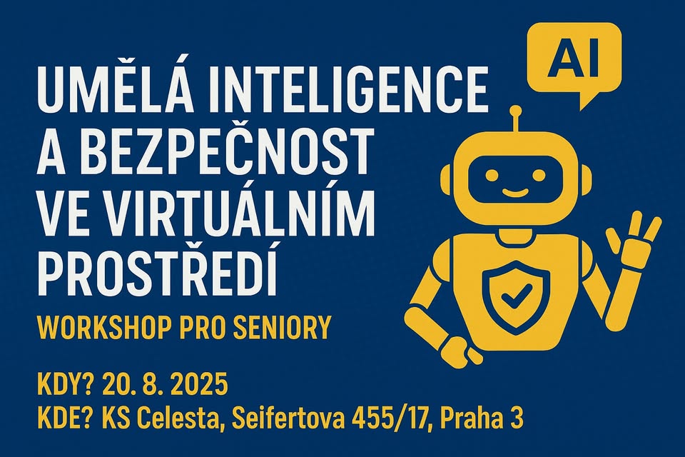 Umělá inteligence a bezpečnost ve virtuálním prostředí – workshop pro seniory