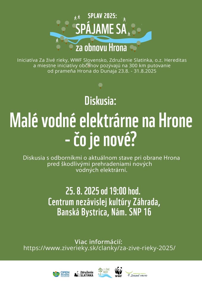 Malé vodné elektrárne na Hrone - čo je nové?