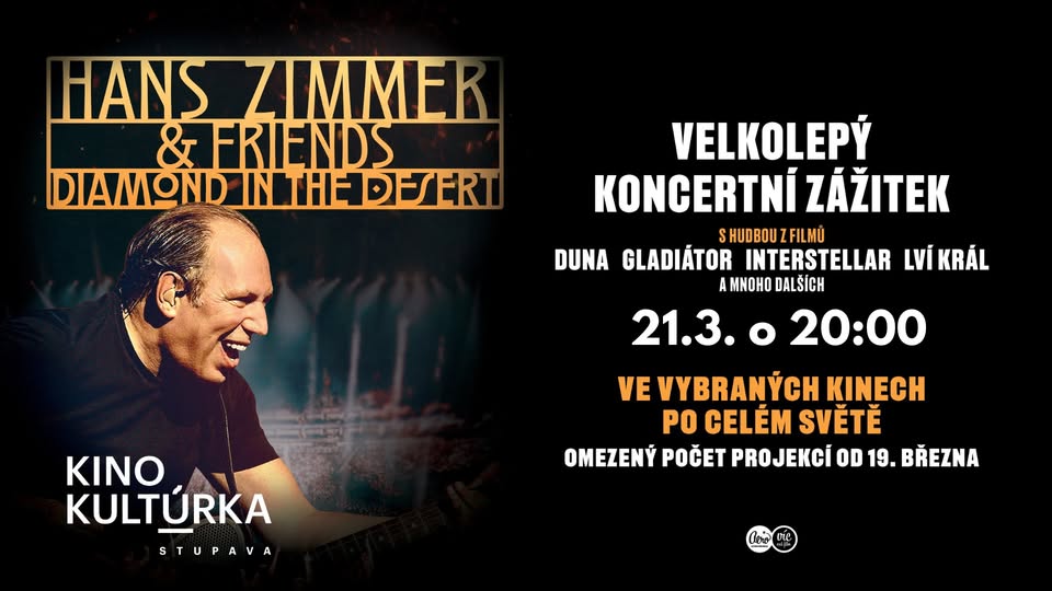 Hans Zimmer & Friends: Diamond in the Desert v Kine KULTÚRKA Stupava