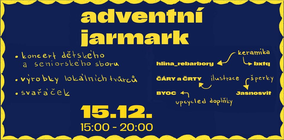 Adventní jarmak + koncerty dětského a seniorského sboru
