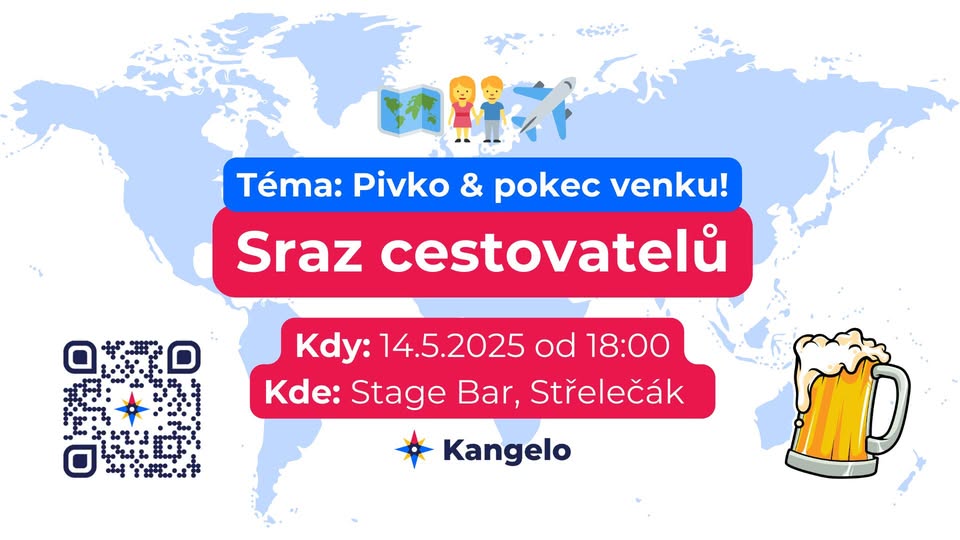 Sraz cestovatelů č. 83 - Pivko & pokec | Praha | Venku