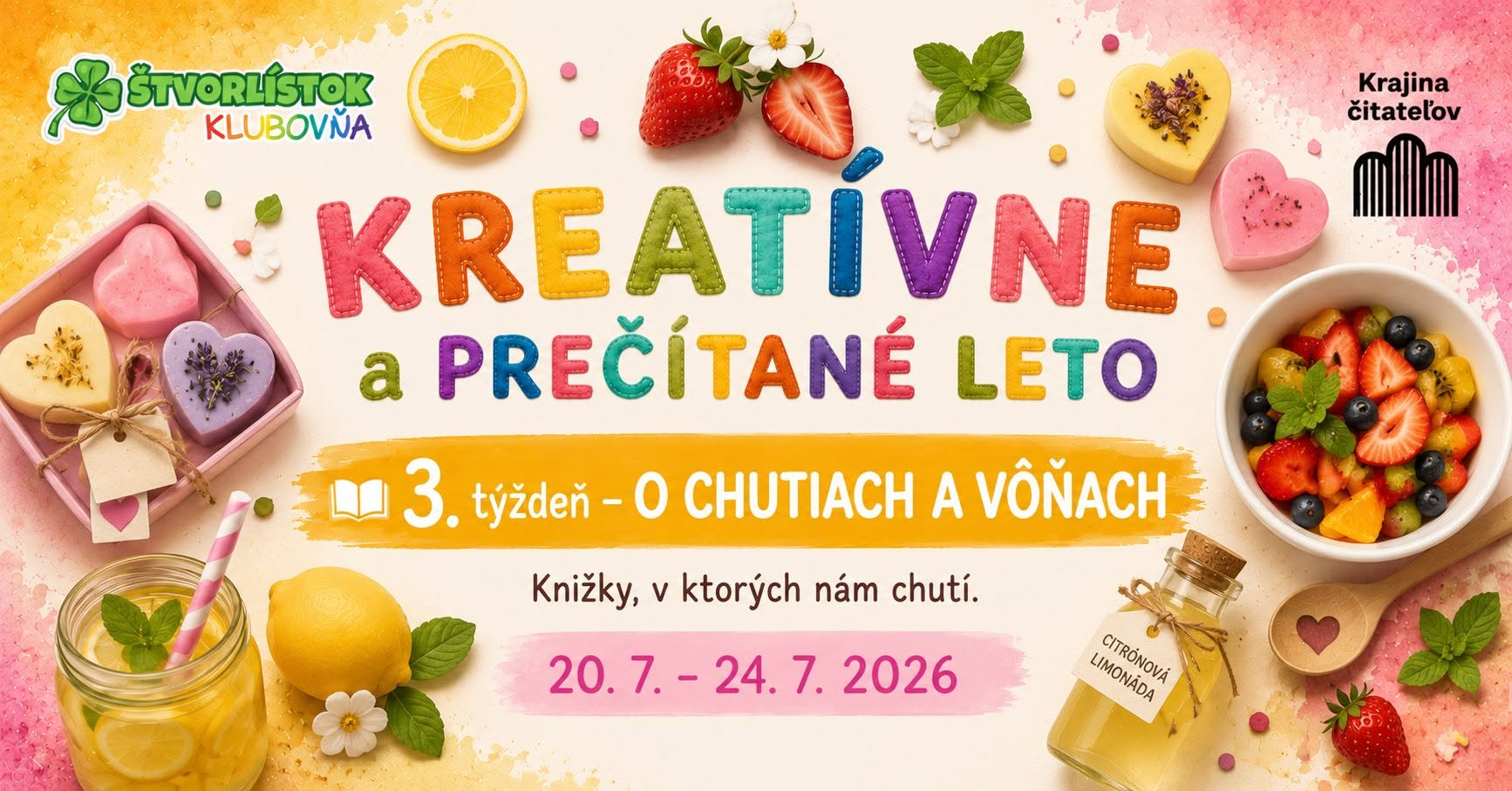 🍓 Kreatívne a prečítané leto 3.týždeň