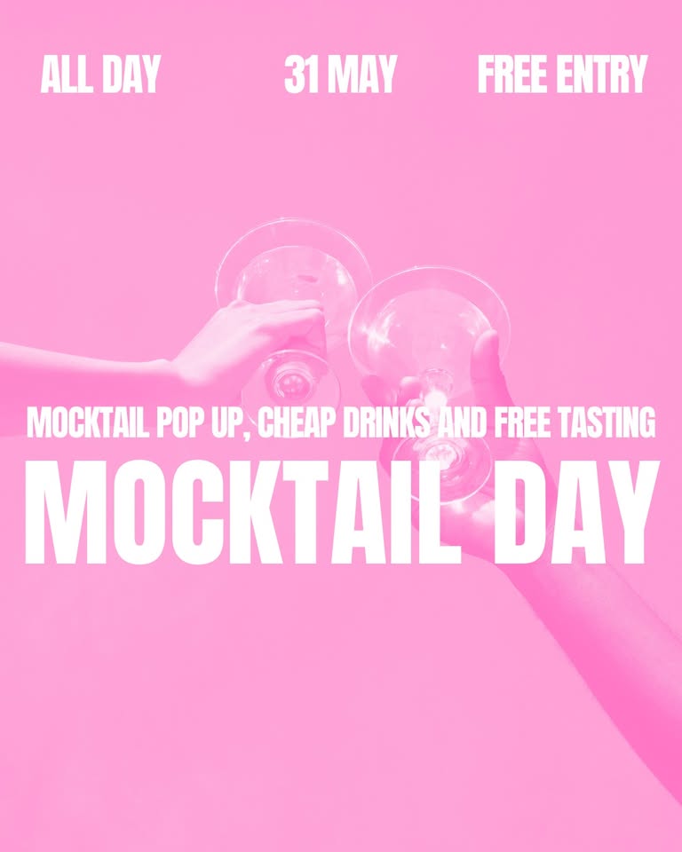Mocktail day in Safe space bookstore - free tasting, discounts and special drinks