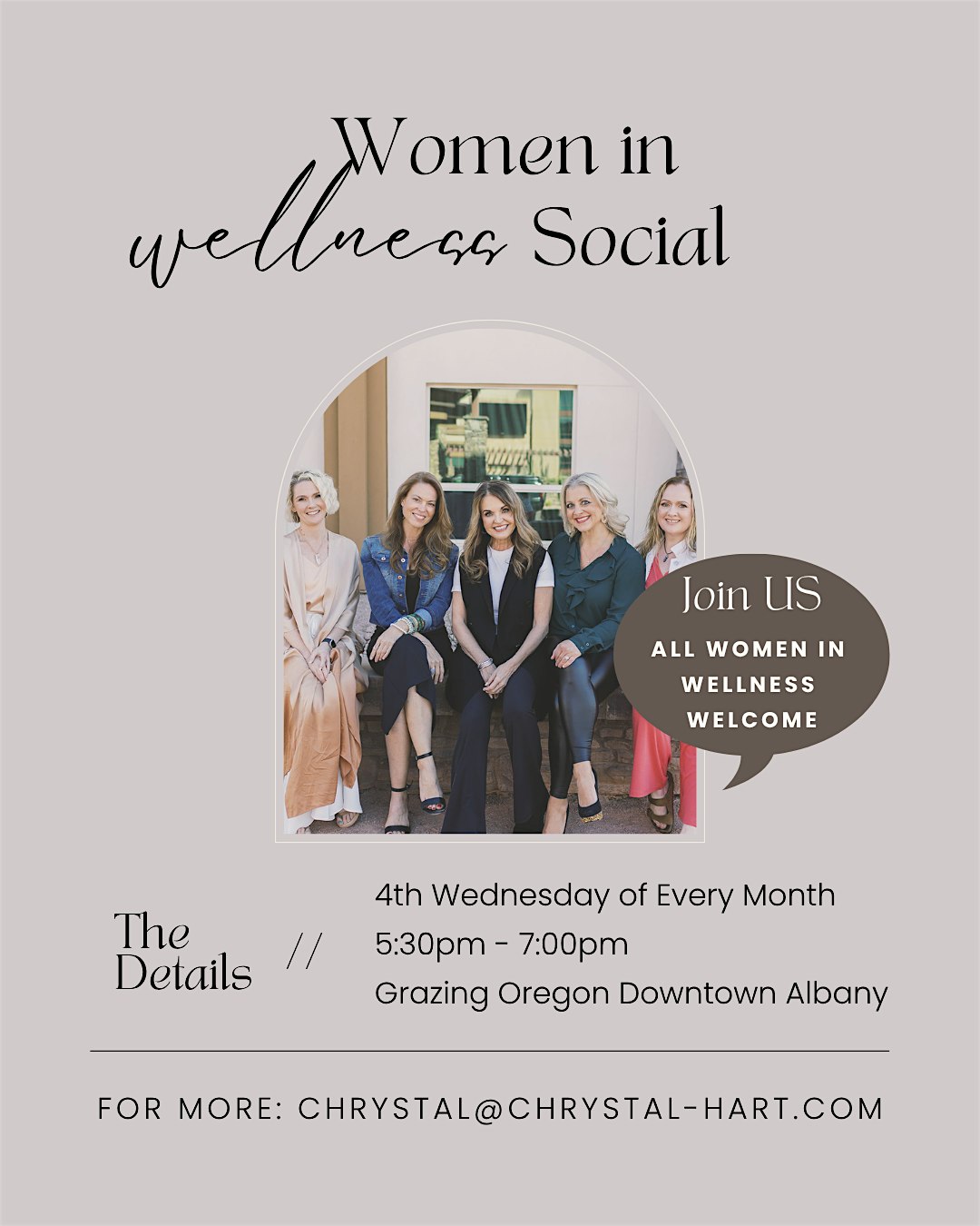 Women in Wellness Collective – Monthly Social Mixer