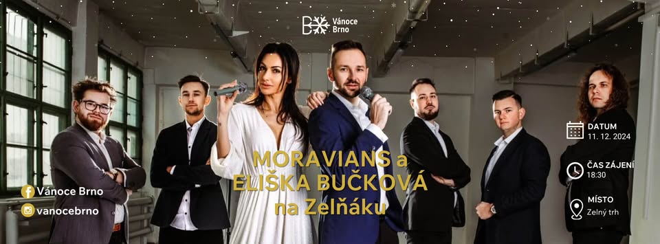 Moravians a Eliška Bučková na Zelňáku | Vánoce Brno