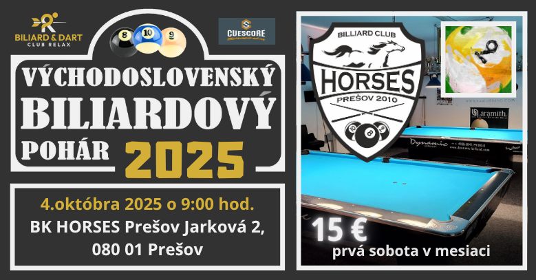 VÝCHODOSLOVENSKÝ BILIARDOVÝ POHÁR 2025 - 10