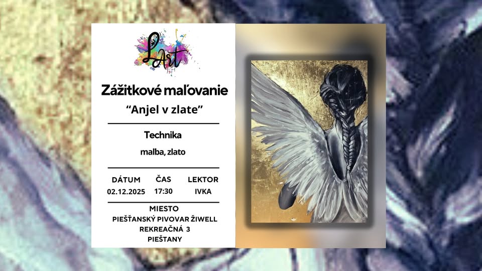 Zážitkové maľovanie- Anjel v zlate