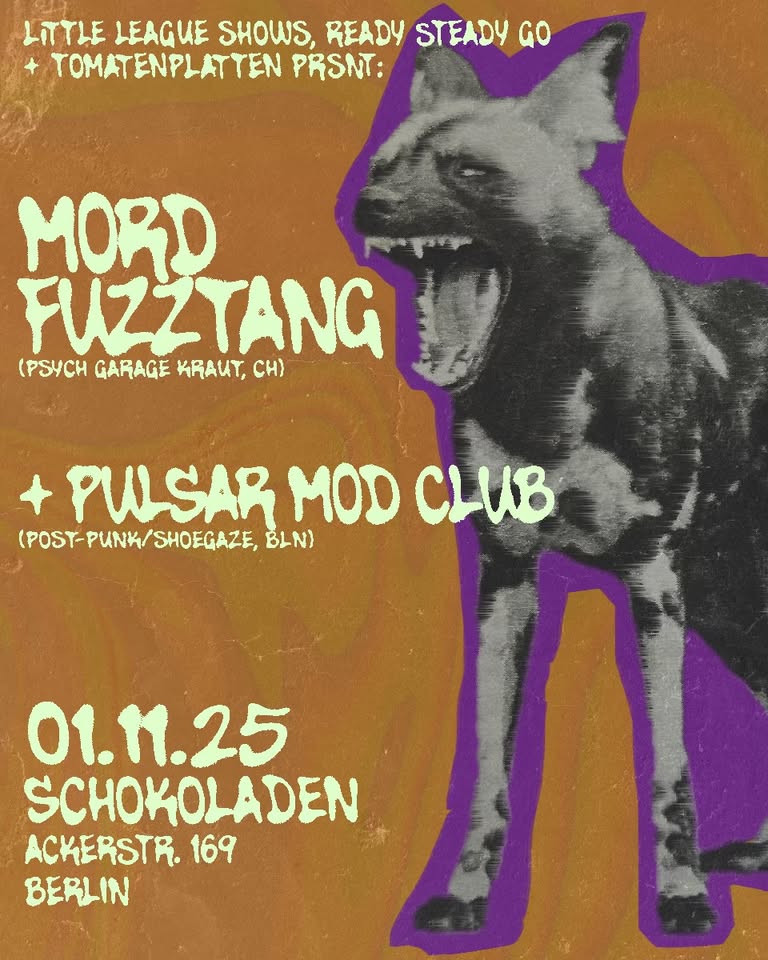 MORD FUZZTANG (psych garage kraut, ch) & PULSAR MOD CLUB (post-punk/shoegaze) & Under The Wires DJS