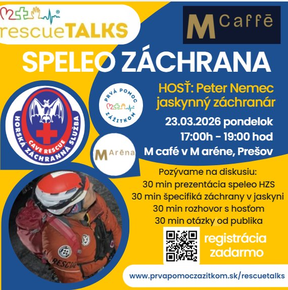 rescueTALKS - marec 2026 speleo záchrana