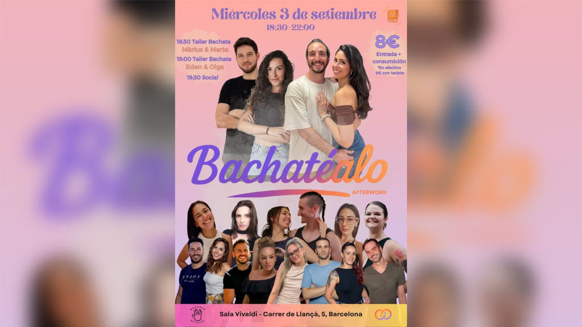 Bachata Social in Barcelona (Sala vivaldi)