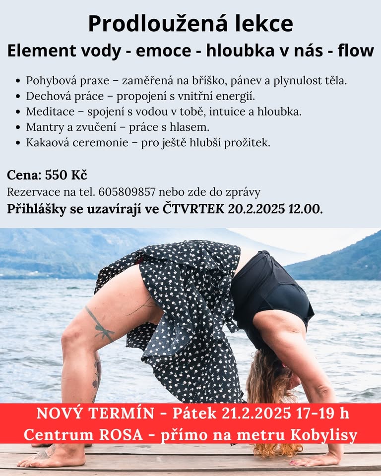 Prodloužená lekce: Element vody – NOVÉ DATUM 21.2.