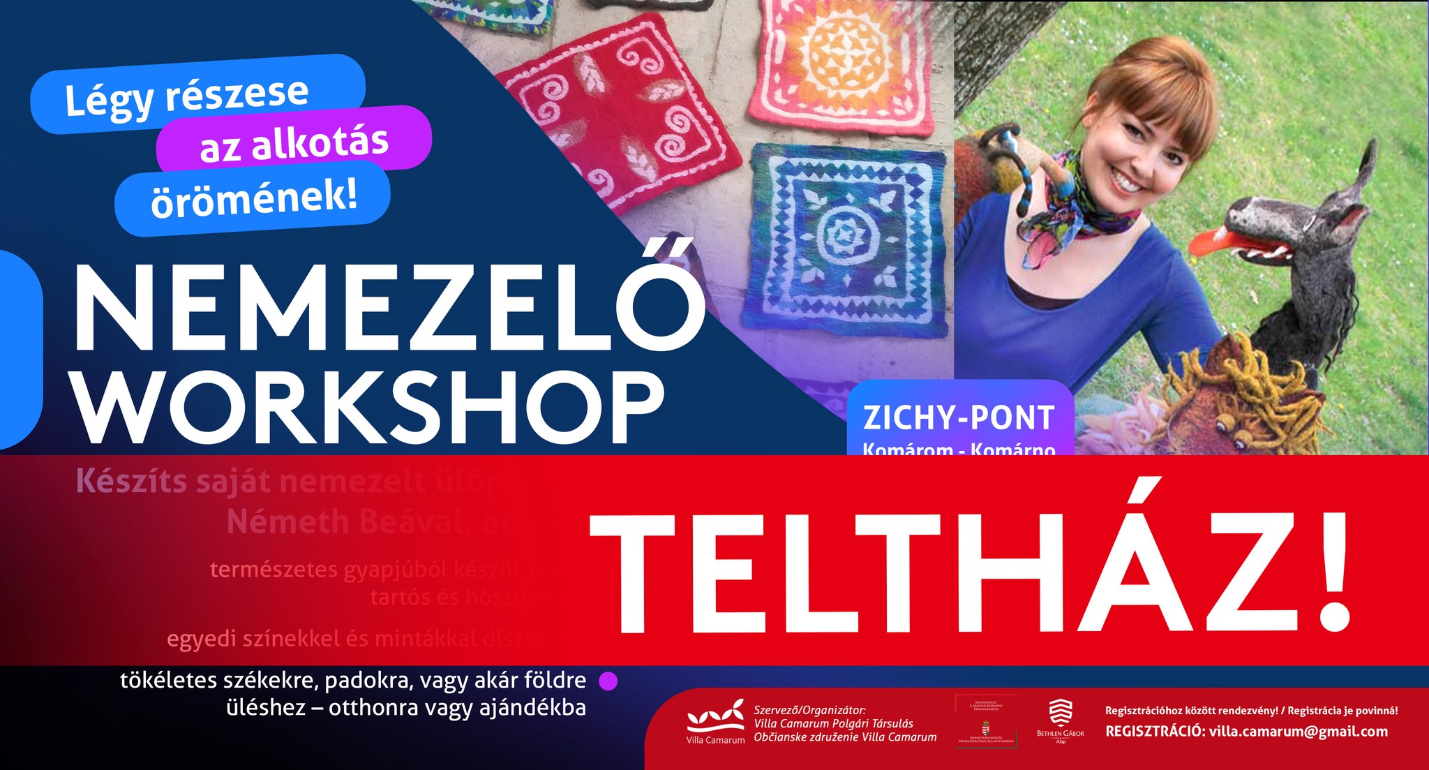 TELTHÁZ! /// WORKSHOP / Nemezelés Németh Beával / Készíts saját nemezelt ülőpárnát!