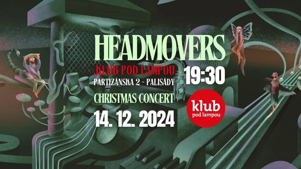 Vianočný koncert Headmovers v .klube pod lampou