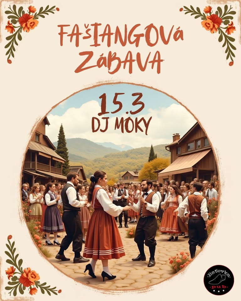 Fašiangová zábava s DJ MOKY 💃