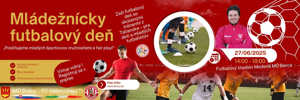 ⚽ Mládežnícky  futbalový deň v Barci – Zaži tréning s trénermi z Talianska!