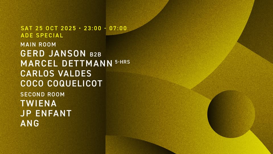 (ADE Special) Gerd Janson b2b Marcel Dettmann (5-hour set)