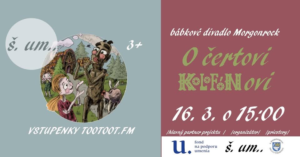 O čertovi KOLOFÓNOVI - bábkové divadlo pre deti v ŠUMe (3+)