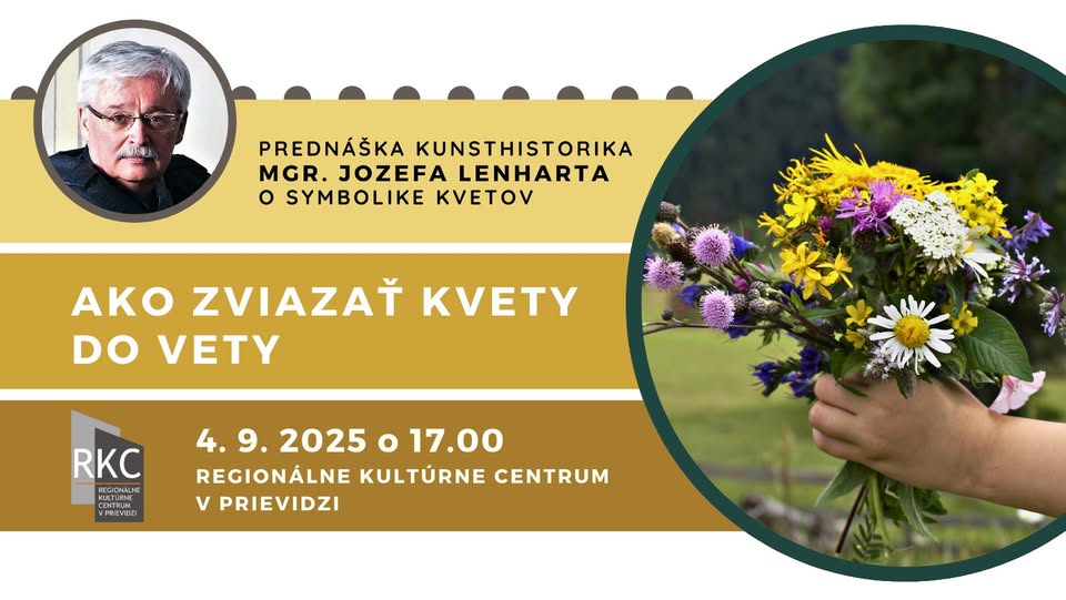 Prednáška J. Lenharta o symbolike kvetov v priebehu dejín (Ako zviazať kvety do vety)