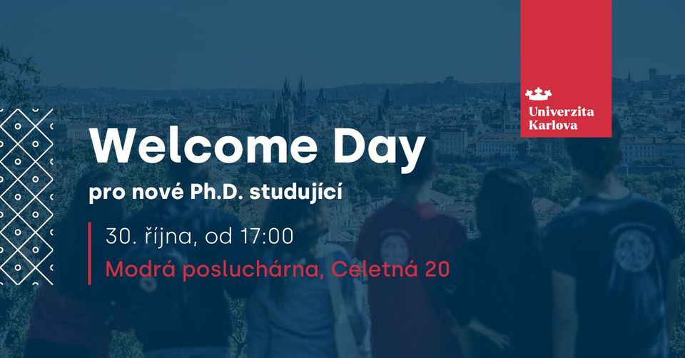 Welcome Day pro nové Ph.D. studující 2024