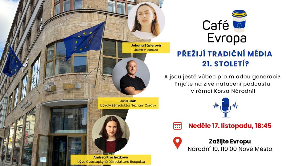 Veřejné natáčení podcastu - Přežijí tradiční média 21. století?