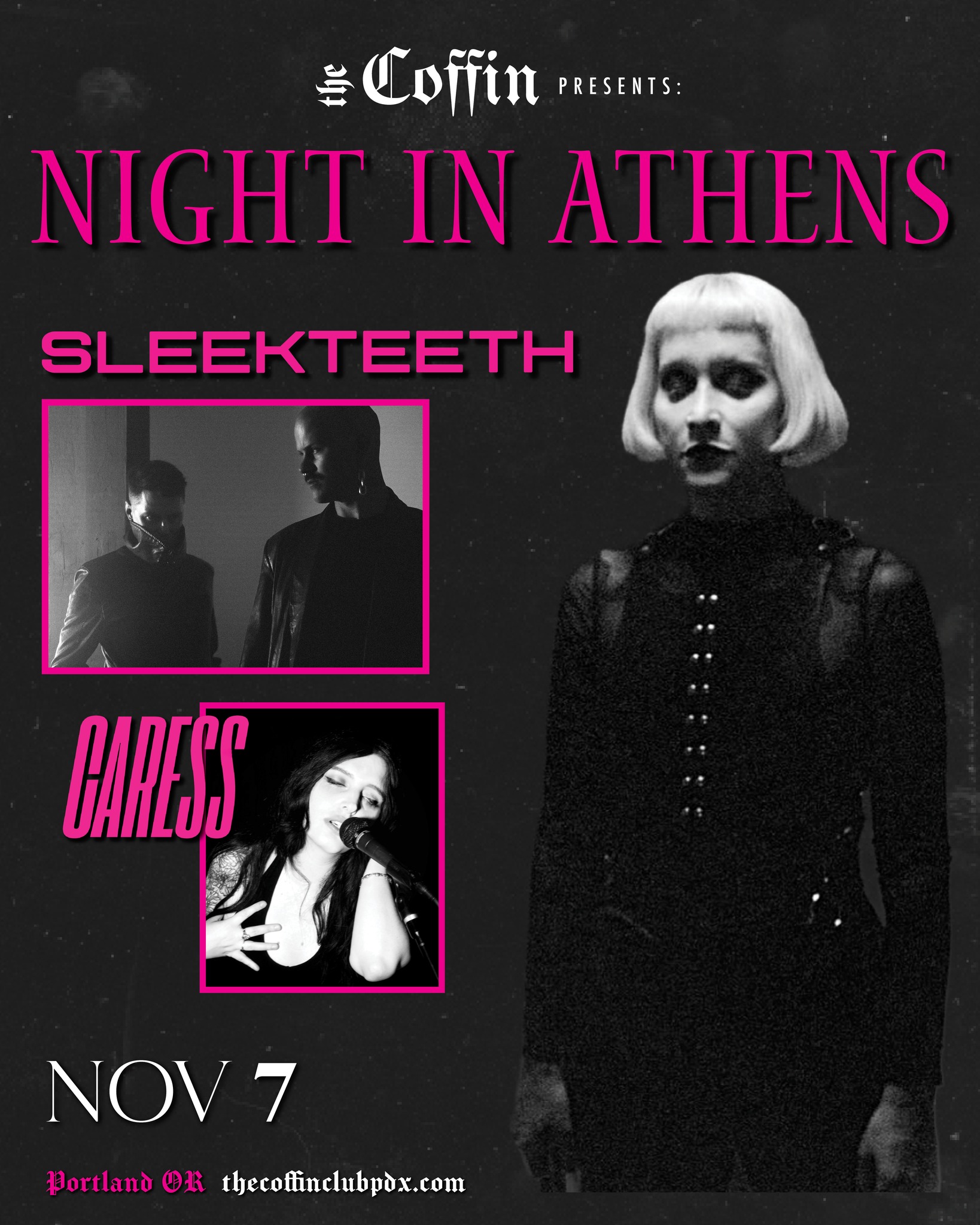NIGHT IN ATHENS, SLEEK TEETH,CARESS