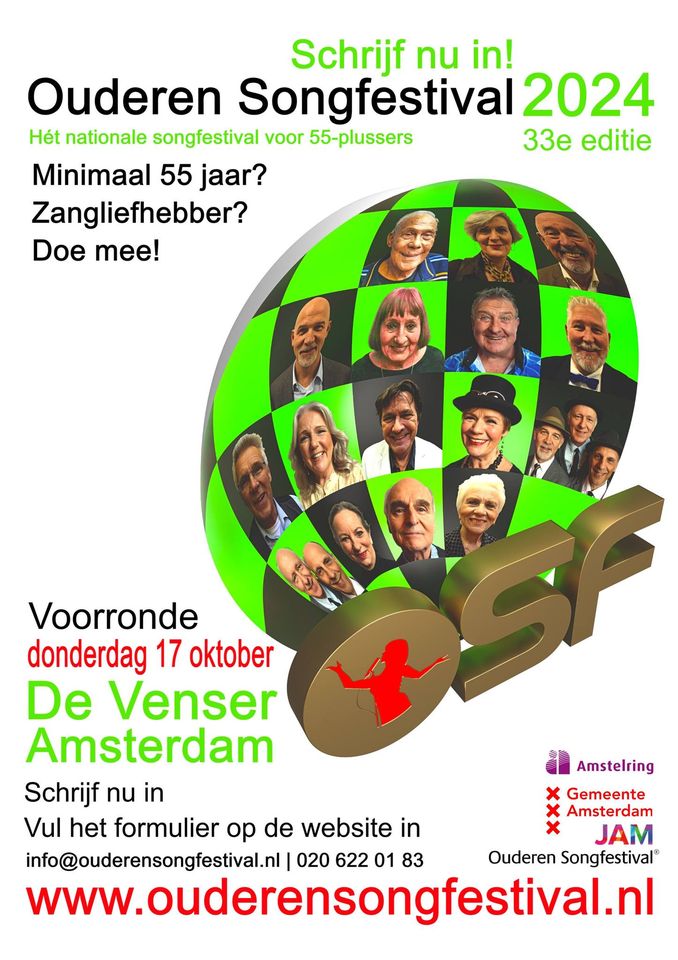 Ouderen Songfestival | VOORRONDE | De Venser Amsterdam
