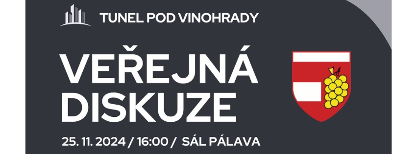 Veřejná diskuze ke stavbě tunelu pod Vinohrady