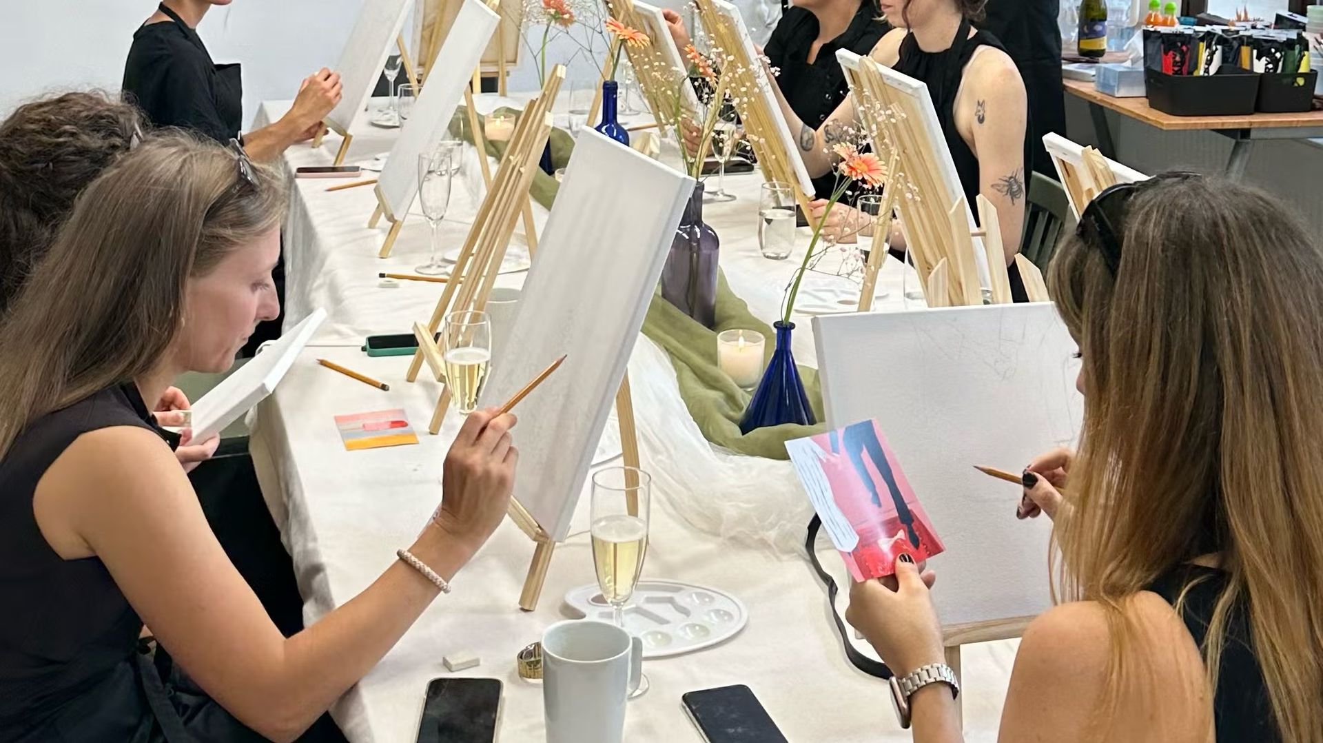 Prague: Friday Night Art Workshop & Prosecco