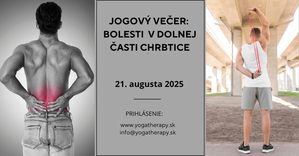 Jogový večer: Bolesti v dolnej časti chrbtice