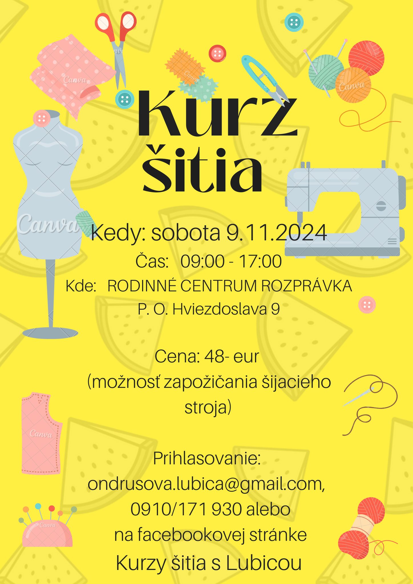 Kurz šitia s Ľubicou