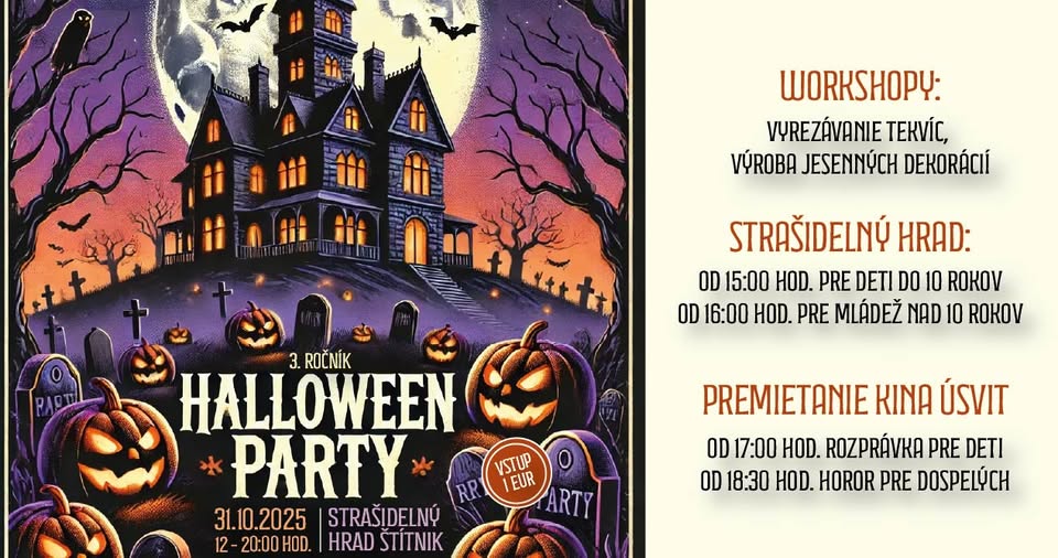Halloween party - 3. ročník, Strašidelný hrad Štítnik