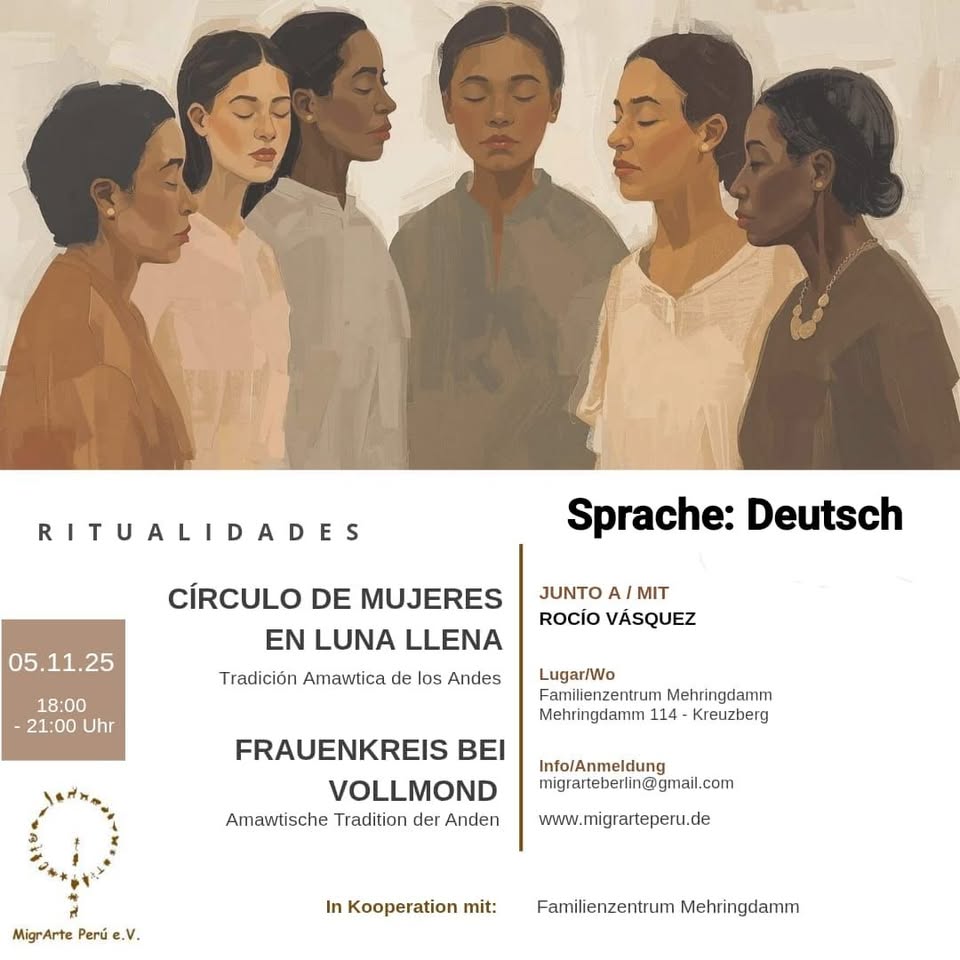 Circulo de mujeres en Luna llena