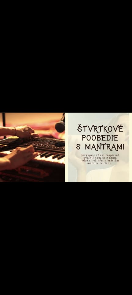 Štvrtkové poobedie s mantrami