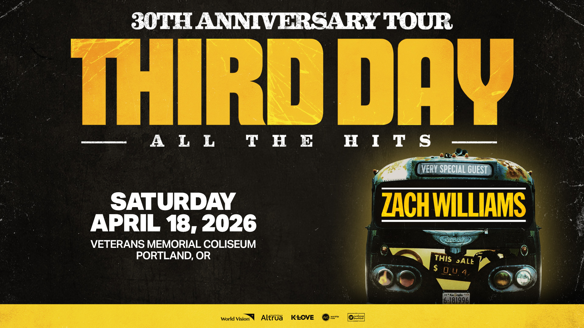 THIRD DAY 30th Anniversary Tour- Portland, OR