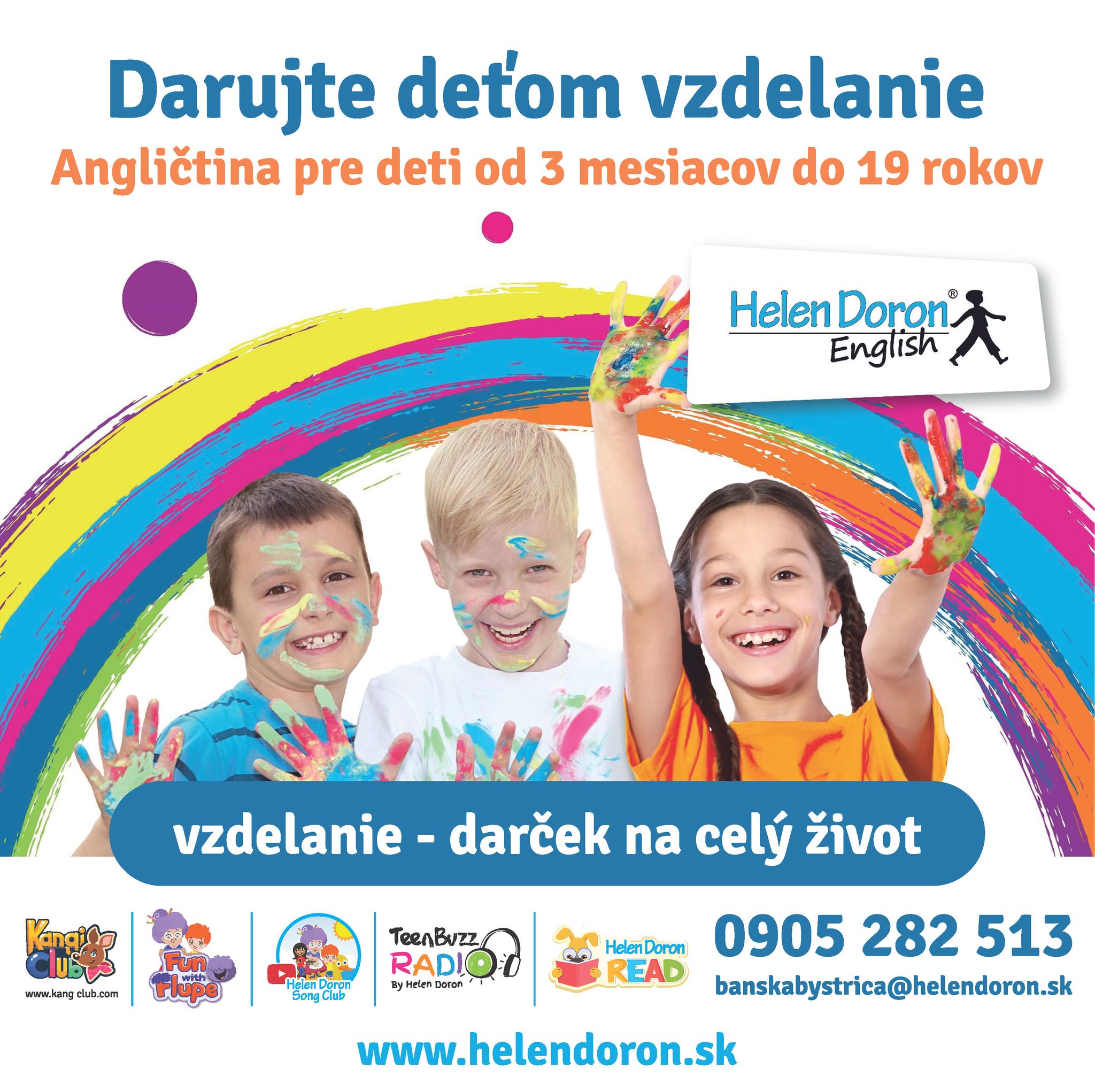 SÁSOVÁ- Angličtina pre 2 - 6 deti - ukážkové hodiny