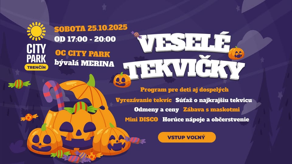 Veselé tekvičky v CITY PARK Trenčín