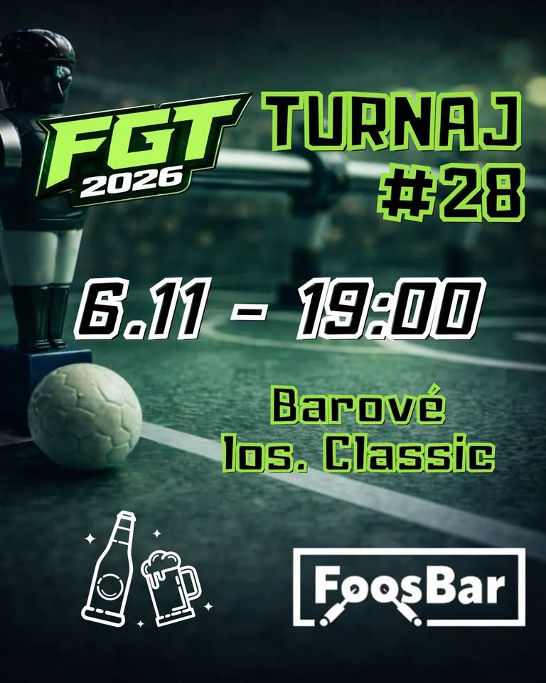 FGT turnaj v stolnom futbale