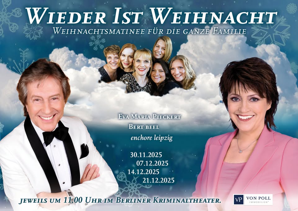 Wieder ist Weihnacht - Weihnachtsmatinee mit Eva Maria Pieckert und Bert Beel