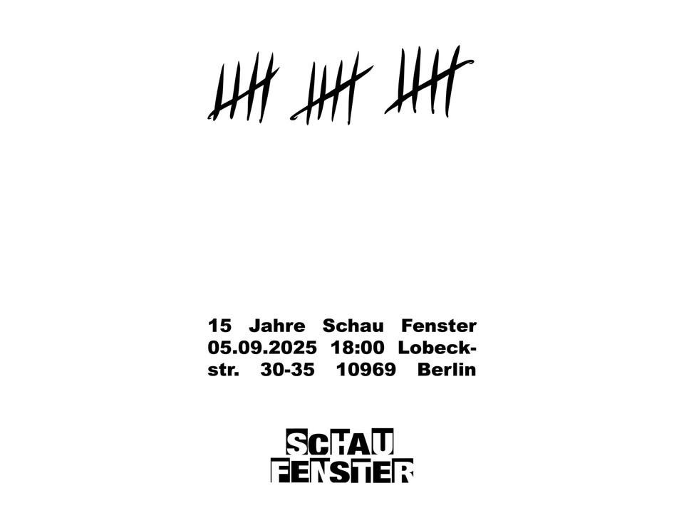 15 Jahre SCHAU FENSTER