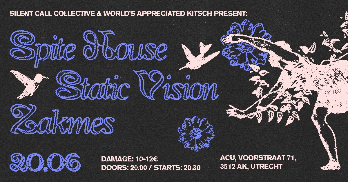 Spite House (CAN) + Static Vision (BE) + Zakmes (NL) at ACU