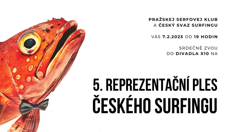 [VYPRODÁNO] 5. reprezentační ples českého surfingu