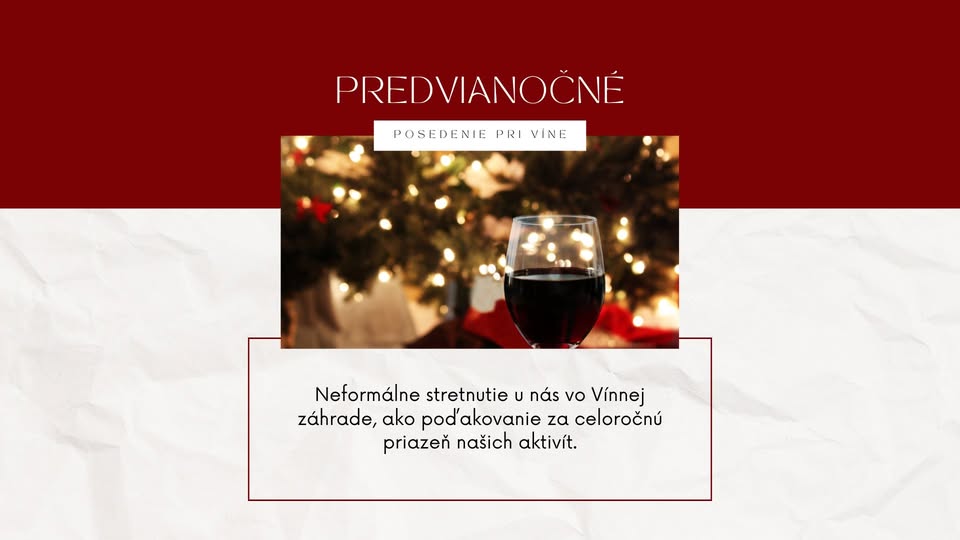 Predvianočné posedenie pri víne