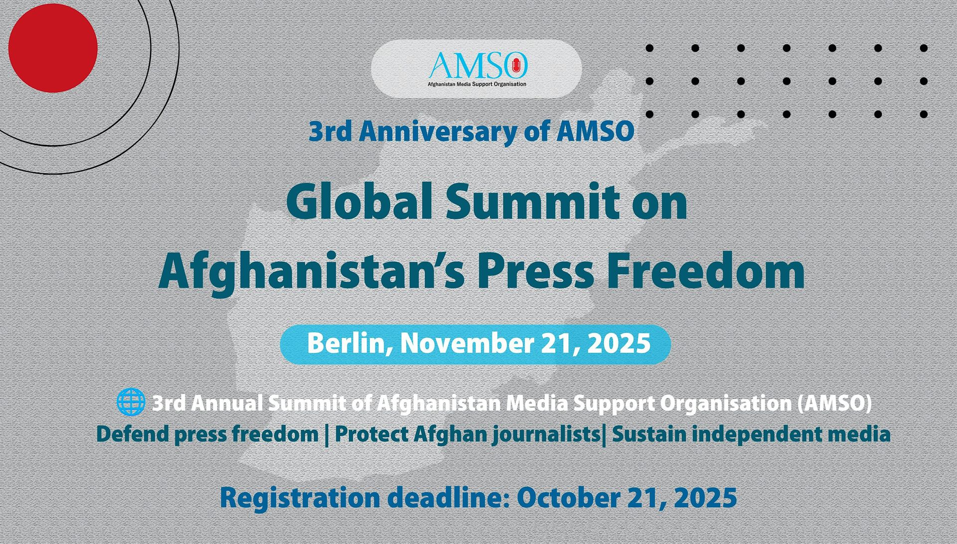 Global Summit on Afghanistan’s Press Freedom