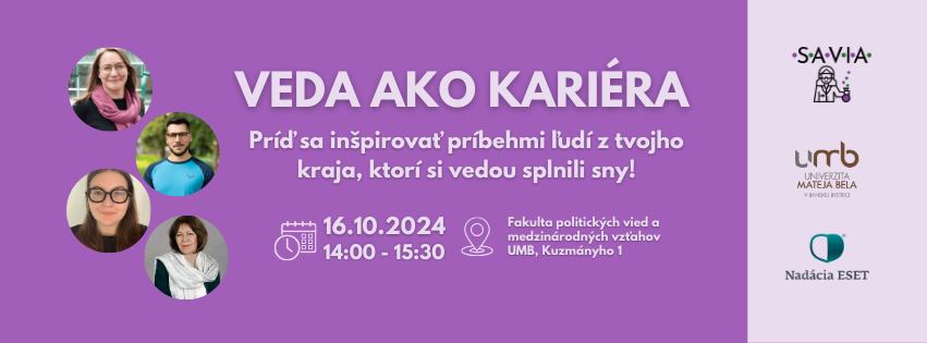 Veda ako kariéra - Banská Bystrica