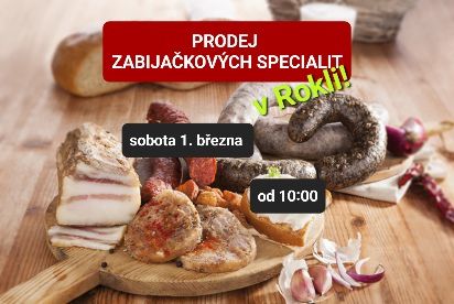 Prodej ZABIJAČKOVÝCH SPECIALIT (+ doprovodný program pro děti 😉)