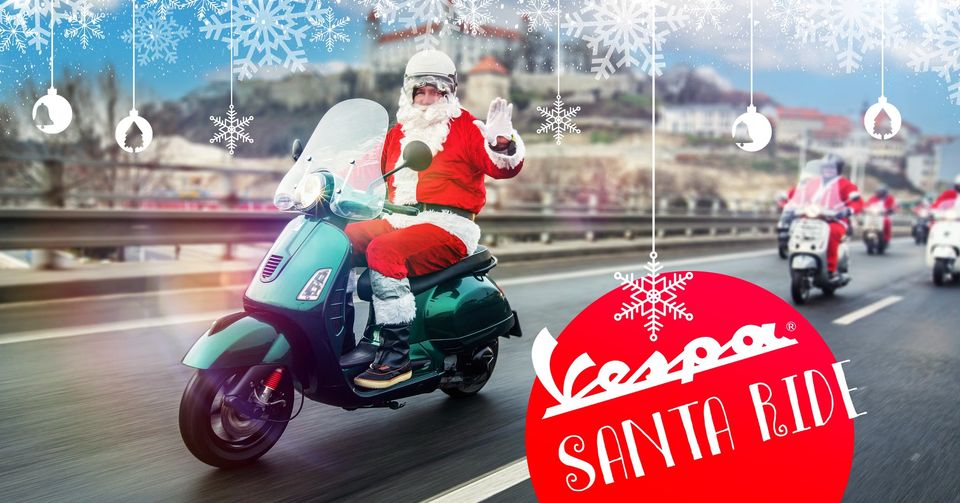 Charitatívna Vespa Santa Ride