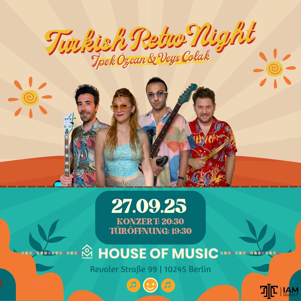 Turkish Retro Night Band | 27.09.25 | BERLIN Concert Tickets